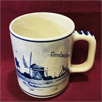 Amsterdam Souvenir Pottery Mug (4" Tall)