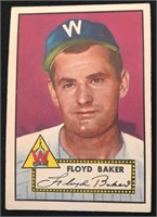 1952 Topps #292 Floyd Baker SP Semi High Nice Look