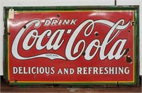"Coca-Cola" Single Sided Porcelain Sign