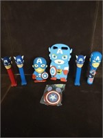 Captain America Items & PEZ Dispensers