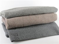US Grey Wool Army Blanket Plus  2 Other Wool
