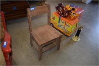 Antique Oak Child's Chair