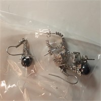 sterling silver earring lot i