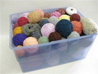 Large Tub Of Assorted Yarns