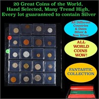 20 Great Coins of the World, hand selected, many t