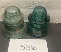 Vintage Aqua Blue Glass Insulator & More