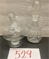 Vintage Clear Cut Glass & more