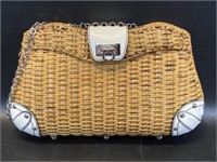 Salvatore Ferragamo Wicker Handbag / Purse