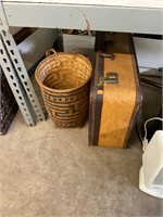 Vintage Suitcase and Picking Basket