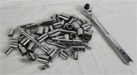 Craftsman Socket Wrench W/ Sockets & Extensions
