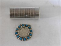 Ten dollar roll Bicentennial quarters - pendant