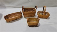 4 longaberger baskets