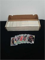 Box of vintage basketball cards