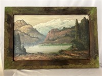 BEAUTIFUL VINTAGE OIL PAINTING UNKNOWN ARTIST IN