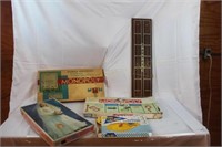 1961 & 1985 Monopoly, 1971 Bride Game, Cribbage