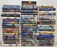 Tote of VHS Tapes Mostly Disney