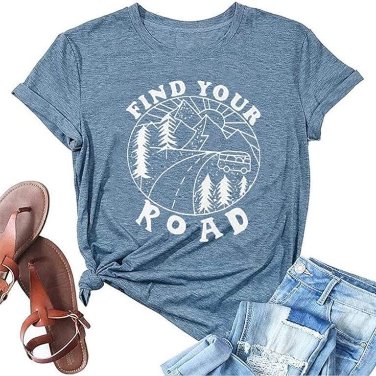 SEALED - Women Find Your Road T-Shirt Cute Sayings