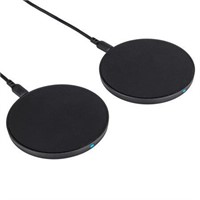 Onn. 2 Pack Wireless Charging Pad Compatible with