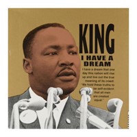 Steve Kaufman (1960-2010) "Martin Luther King" Lim