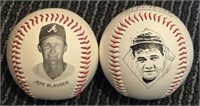 Babe Ruth & Jeff Blauser Baseballs