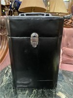 Vintage Legacy Black Leather Wine Case w/ Handle