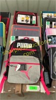 Puma backpack, 3 fivestar binders