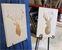 Set of 2 Deer Artwork