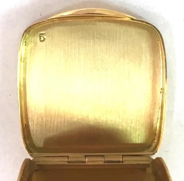 Gucci Enameled 18K Gold Pill Box | Showplace