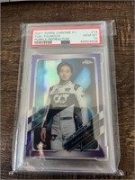 2021 Chrome Purple Yuki Tsunoda PSA 10 Rookie