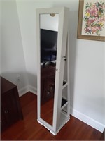 Standing Jewelry Cabinet w/ Shelves Mirror (new)