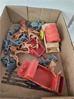 Vintage cowboy and Indian toys