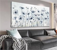 VEAEE Framed Flowers Canvas Art 20x40 inches