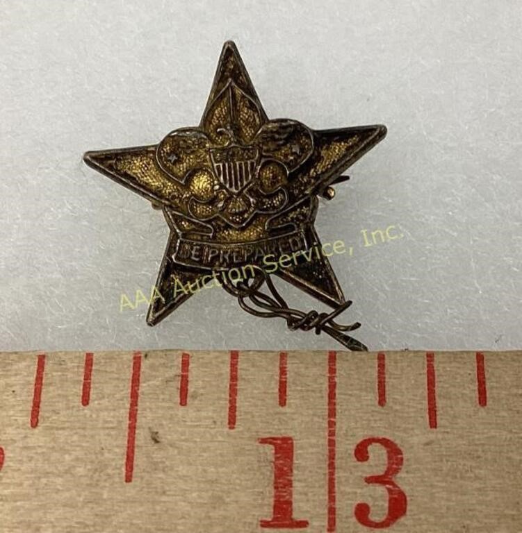 Old sterling Boy Scouts Be Prepared pin 3 grams