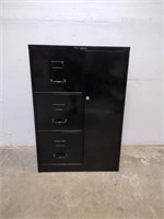 Steelmaster Black Metal File Cabinet w/ Key