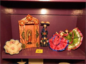 Shelf of Decorative Items