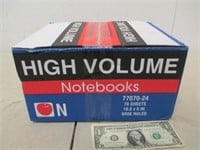 Sealed Box of 24 High Volume Notebooks
