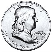 1958-D Franklin Half Dollar UNCIRCULATED