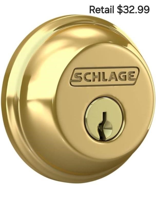 SCHLAGE B60N505 Deadbolt, Keyed 1 Side