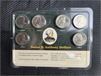 Susan B. Anthony Dollars In Card