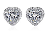 925S 2.0ct Moissanite Diamond Stud Earrings