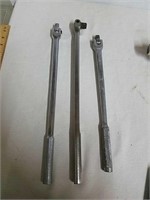 3 socket wrench handles