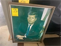 PICTURE (REPRODUCTION) OF JFK - SIGNED
