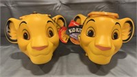 DISNEY LION KING SIMBA LUNCH BOXES NEW QTY 2