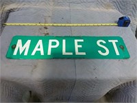 6" x 24" Maple St Sign