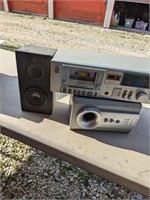 Technics Cassette Player, Speakers