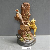 14" Ceramic Game Preserve No Hunting Statue