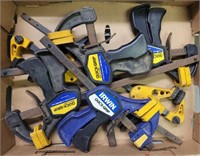 TRAY OF QUICK CLAMPS