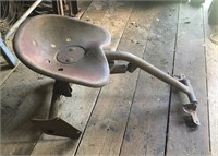 Vintage Metal Tractor Seat and Aseembly