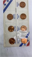 Uncirculated 1982 all variations pennies