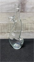 Vintage Seahorse Bottle Made In Italy 9" Tall